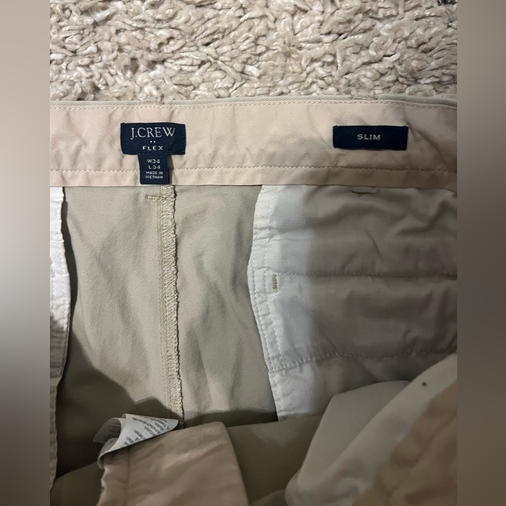 JCrew Slim fit khakis size 34X34 (SKU P201) - Picture 3 of 8